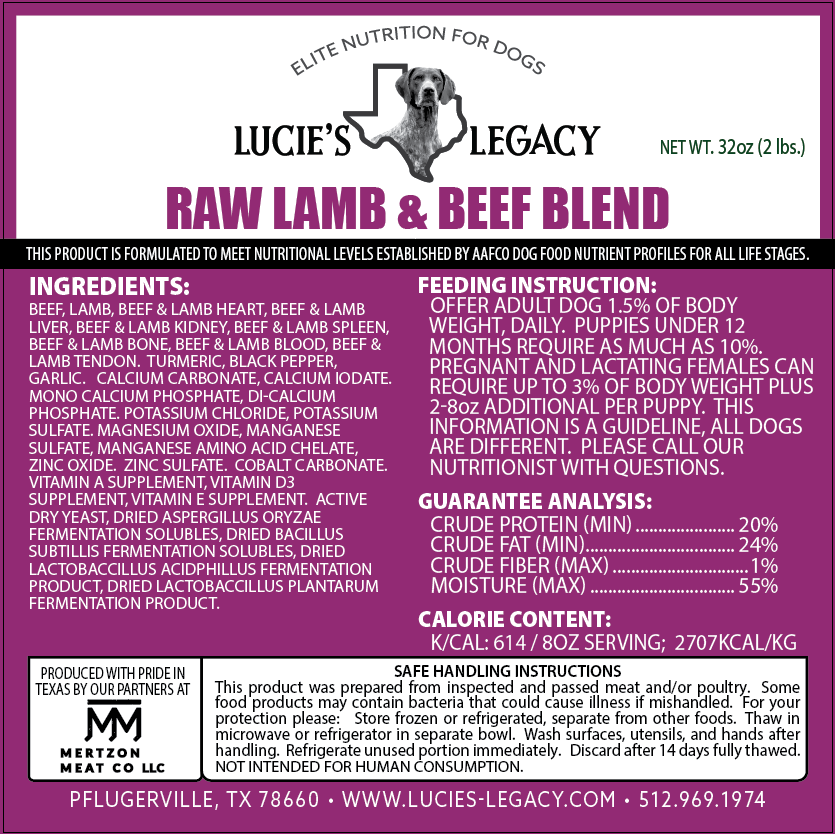 Raw Lamb & Beef Blend