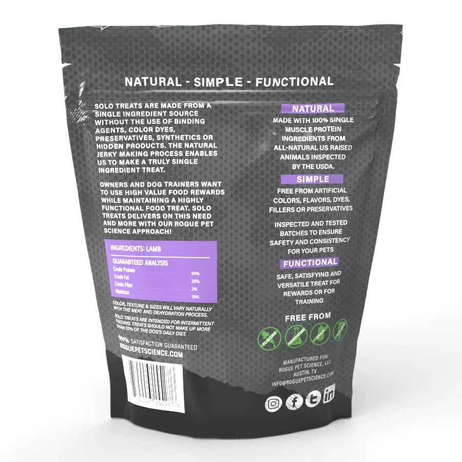 Rogue Pet Science Solo Jerky Treats