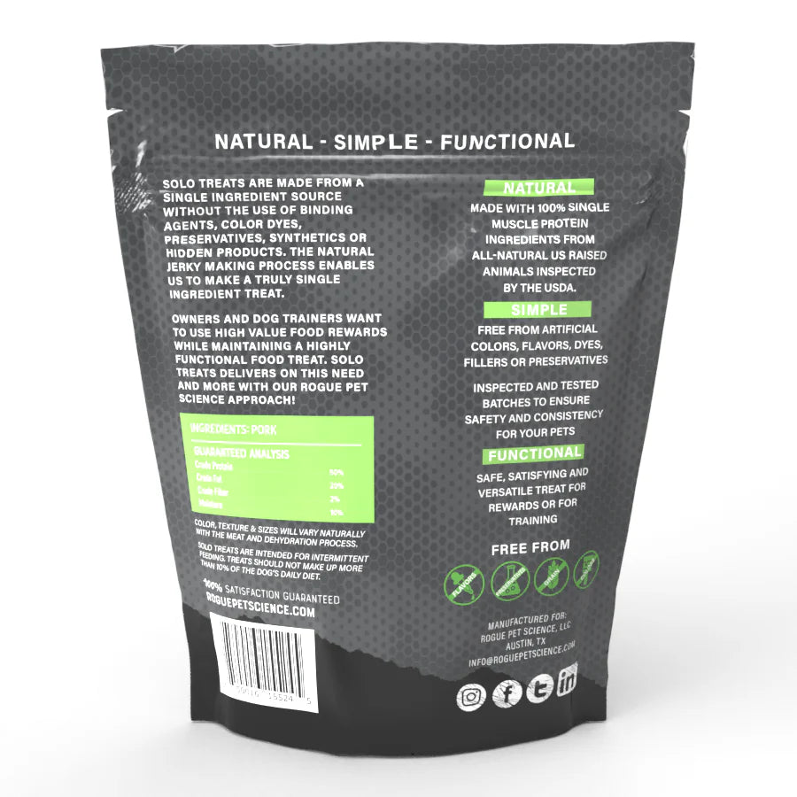 Rogue Pet Science Solo Jerky Treats