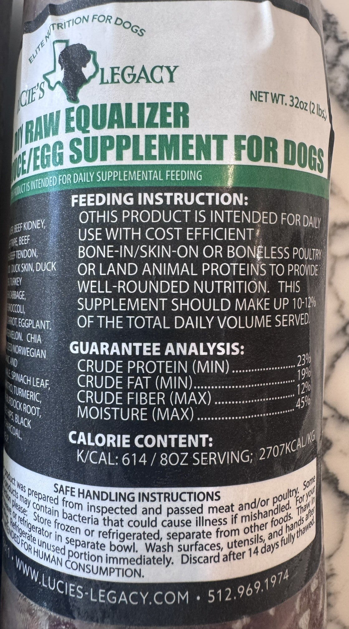 DIY RAW EQUALIZER - Organ Produce Egg Supplement for Dogs